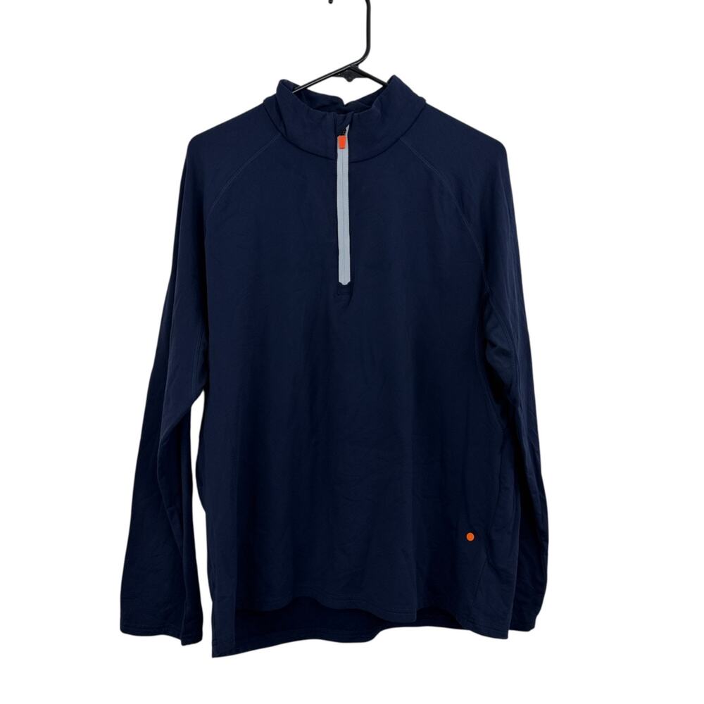 Swims Stavenger Pullover Mens Large Blue Long Sleeve 1/4 Zip Beach Stretch